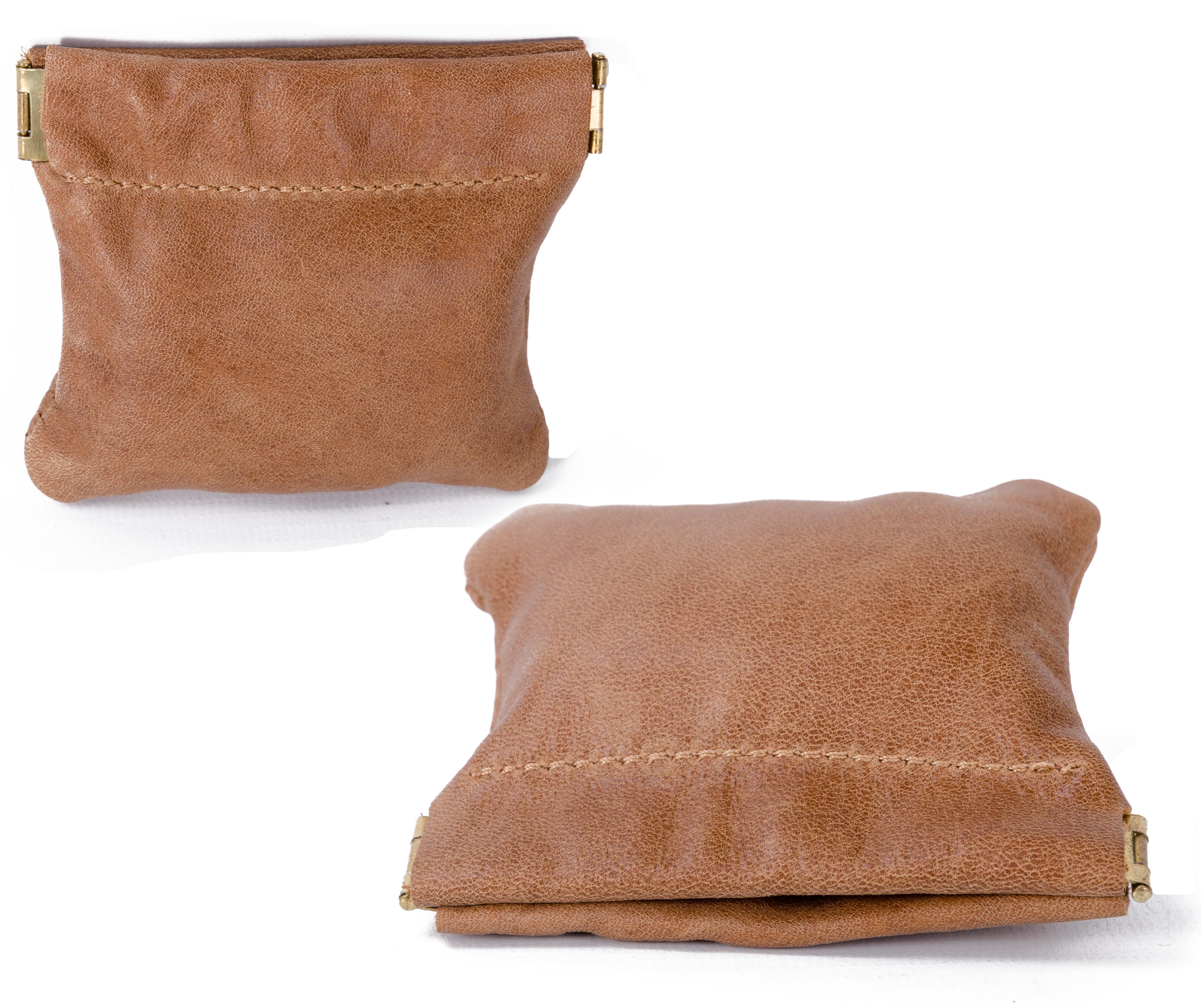 (image for) LEATHER SNAP PURSE TAN